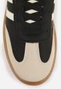 Sneakers Negri cu bej