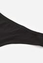 Czarne Majtki Typu Stringi z Bawełną Asoia