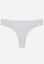 Szare Majtki Typu Stringi z Bawełną Asoia