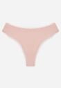 Różowe Majtki z Bawełną Typu Stringi Ozdobione Koronką Cirilise