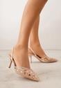 Pantofi stiletto Bej