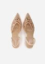 Pantofi stiletto Bej