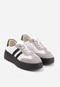 Sneakers Alb cu gri