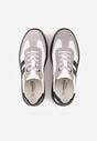 Sneakers Alb cu gri
