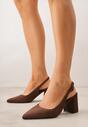 Pantofi cu toc Maro