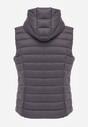 Szara Pikowana Kamizelka Przejściowa z Kapturem Neanissa