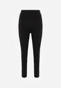 Czarne Legginsy z Wysokim Stanem z Pasem Modelującym w Talii Azinera