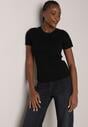 Czarny Bawełniany T-shirt w Klasycznym Stylu Nedila