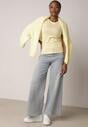 Żółty Bawełniany T-shirt w Klasycznym Stylu Nedila