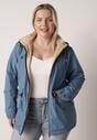 Geacă Albastră cu bej