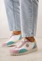 Sneakers Alb cu mov