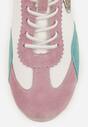 Sneakers Alb cu mov