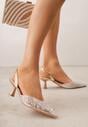 Pantofi cu toc Culoarea șampaniei