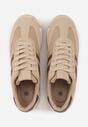Sneakers Bej cu maro