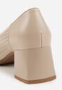 Pantofi cu toc Bej