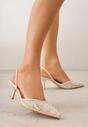 Pantofi cu toc Bej