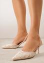 Pantofi cu toc Bej