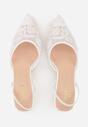 Pantofi cu toc Albi