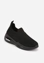 Czarne Wsuwane Buty Sportowe Sneakersy z Siateczkową Cholewką Oaradah