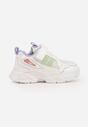 Biało-Fioletowe Buty Sportowe Sneakersy Chunky na Platformie Iasesis