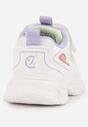 Biało-Fioletowe Buty Sportowe Sneakersy Chunky na Platformie Iasesis