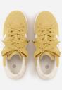 Żółte Sneakersy z Ozdobnymi Paskami Doloreth