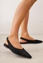 Czarne Balerinki w Stylu Slingback Adriame