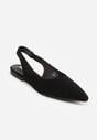 Czarne Balerinki w Stylu Slingback Adriame