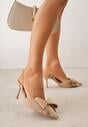 Pantofi stiletto Bej închis