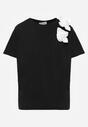T-shirt Negru cu alb