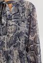 Granatowo-Beżowa Sukienka Chareth