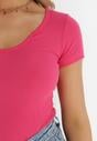 Różowy T-shirt Caearis