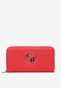 Czerwony Prostokątny Portfel z Logotypem Danara