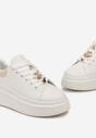 Biało-Beżowe Sneakersy Loaries