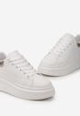 Biało-Złote Sneakersy Irivana