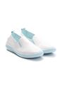 Biało-Niebieskie Slip On Thrillers