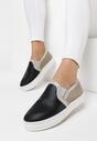 Czarne Slip On Snake