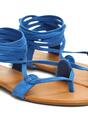 Niebieskie Sandały Marcelina