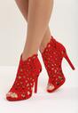 Czerwone Sandały Holey