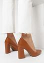 Pantofi cu toc Camel