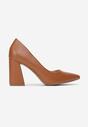 Pantofi cu toc Camel