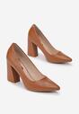 Pantofi cu toc Camel