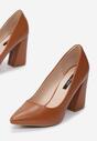 Pantofi cu toc Camel