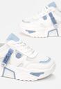 Biało-Niebieske Sneakersy Radiancy