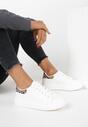 Biało-Brązowe Sneakersy na Grubej Podeszwie Hypnotic