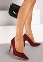 Pantofi stiletto Bordo