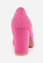 Fuksjowe Klasyczne Czółenka na Obcasie Vices ze Skórzaną Wkładką Maithria