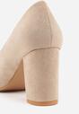 Pantofi cu toc Bej