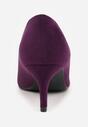 Fioletowe Klasyczne Czółenka na Szpilce Ovirissa