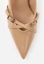 Pantofi cu toc Bej